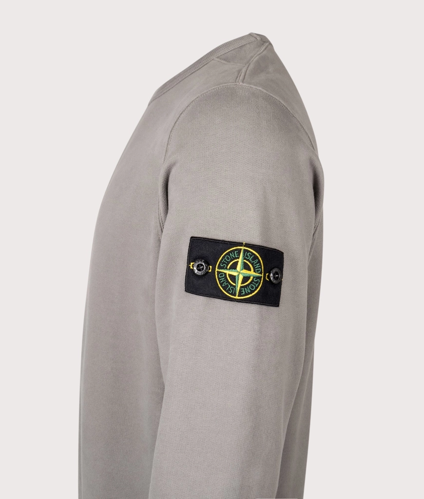 Stone Island Mens Brushed Organic Cotton Sweatshirt